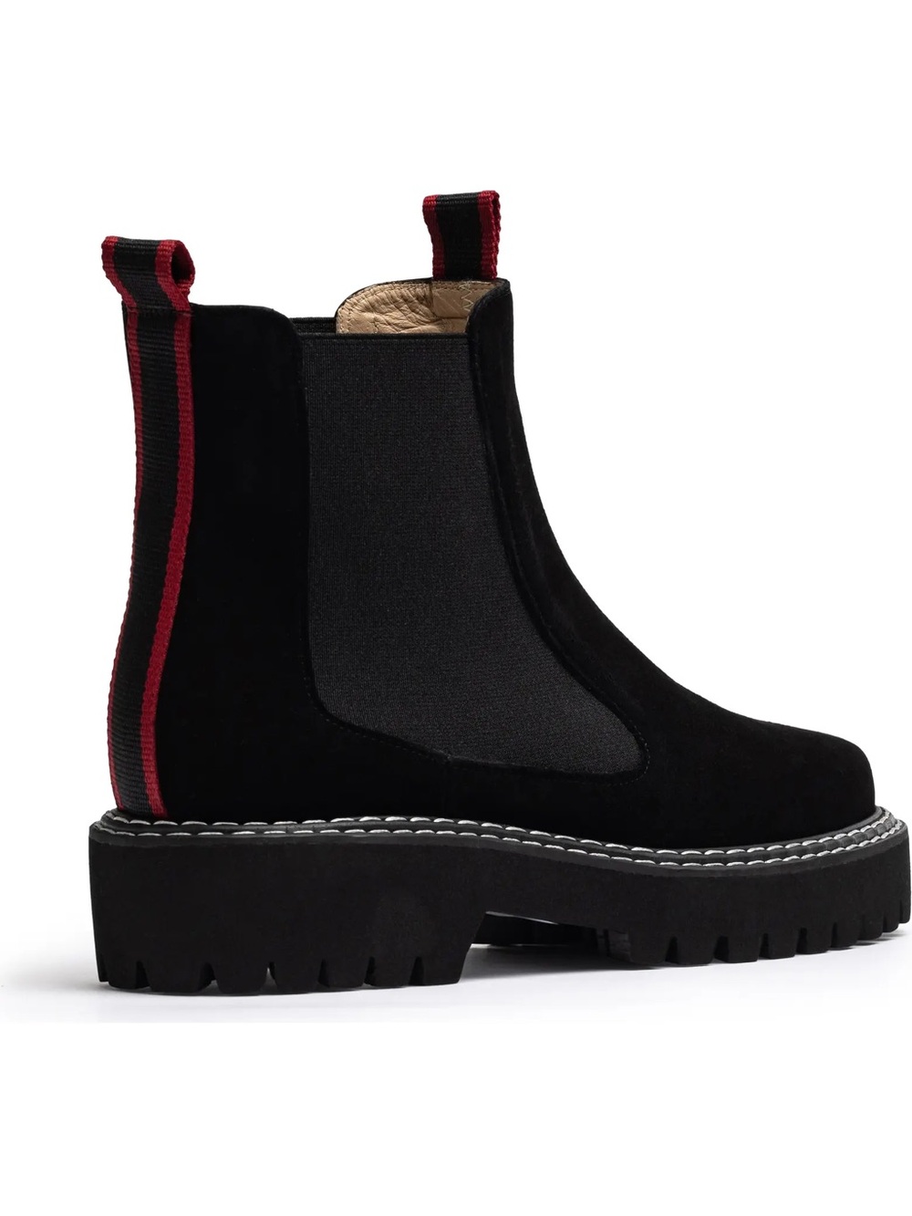 Jon Josef Gust II Black Suede Utilitarian Chelsea Boot Pull On size 36